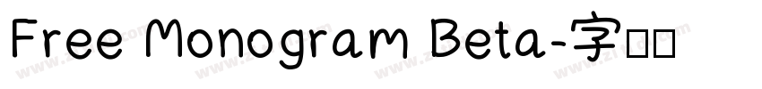 Free Monogram Beta字体转换